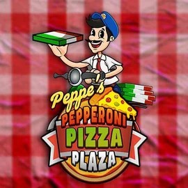 Peppe’s Pepperoni Pizza Plaza logo by Pragmatic Play at Wild Robin Casino